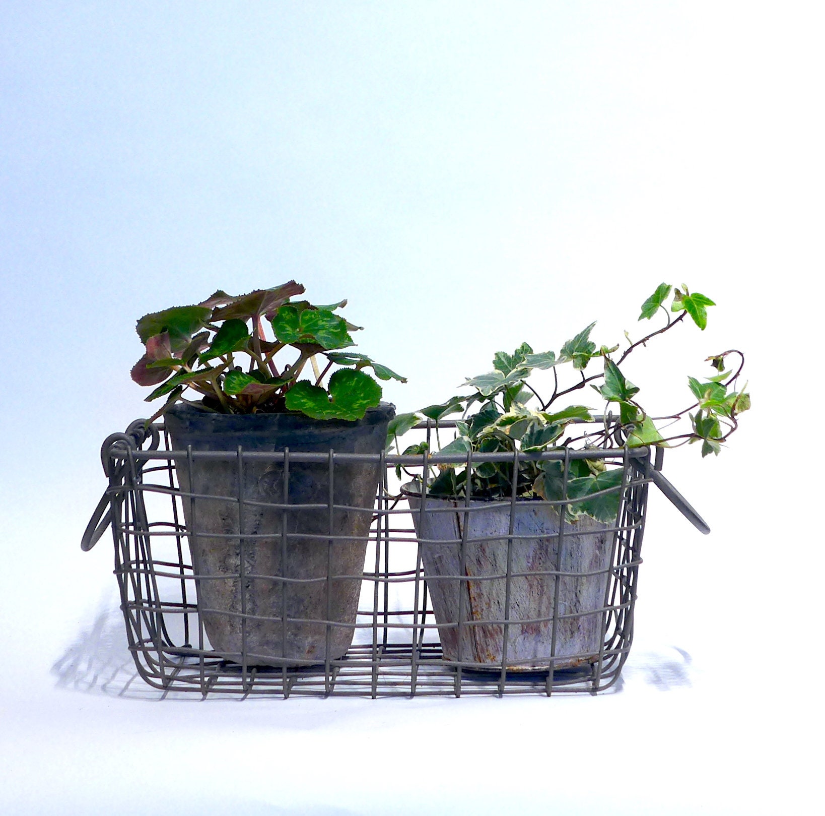 Thick Woven Wire Baskets for Plants or Storage Etsy