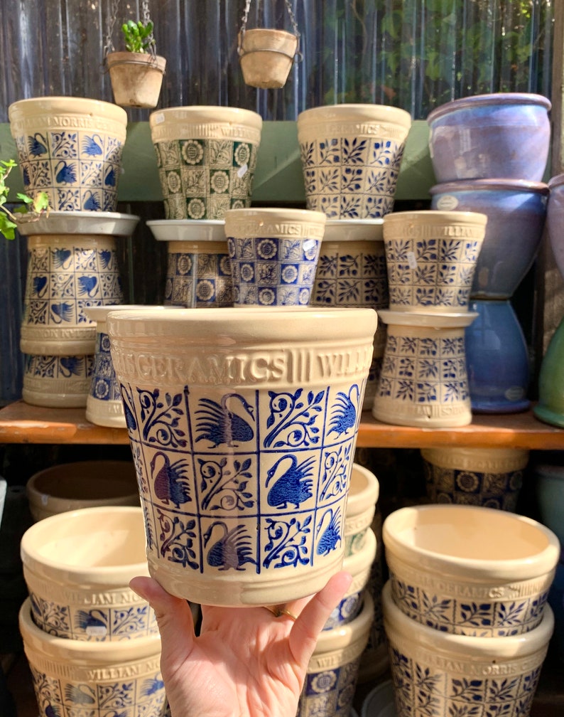 William Morris design planters / plant pots | Etsy