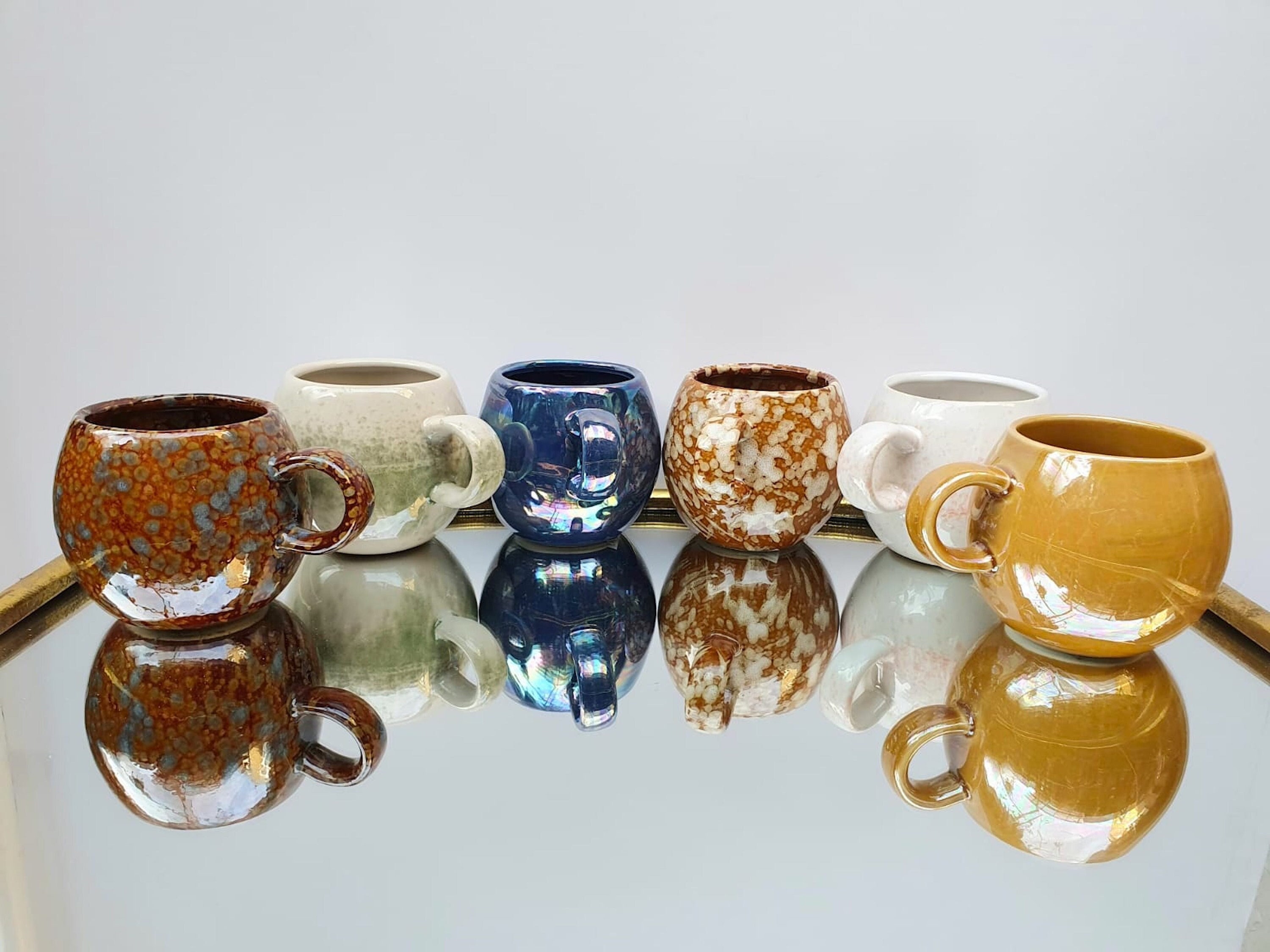 Tasse de Tulipe Glaze Tachetée