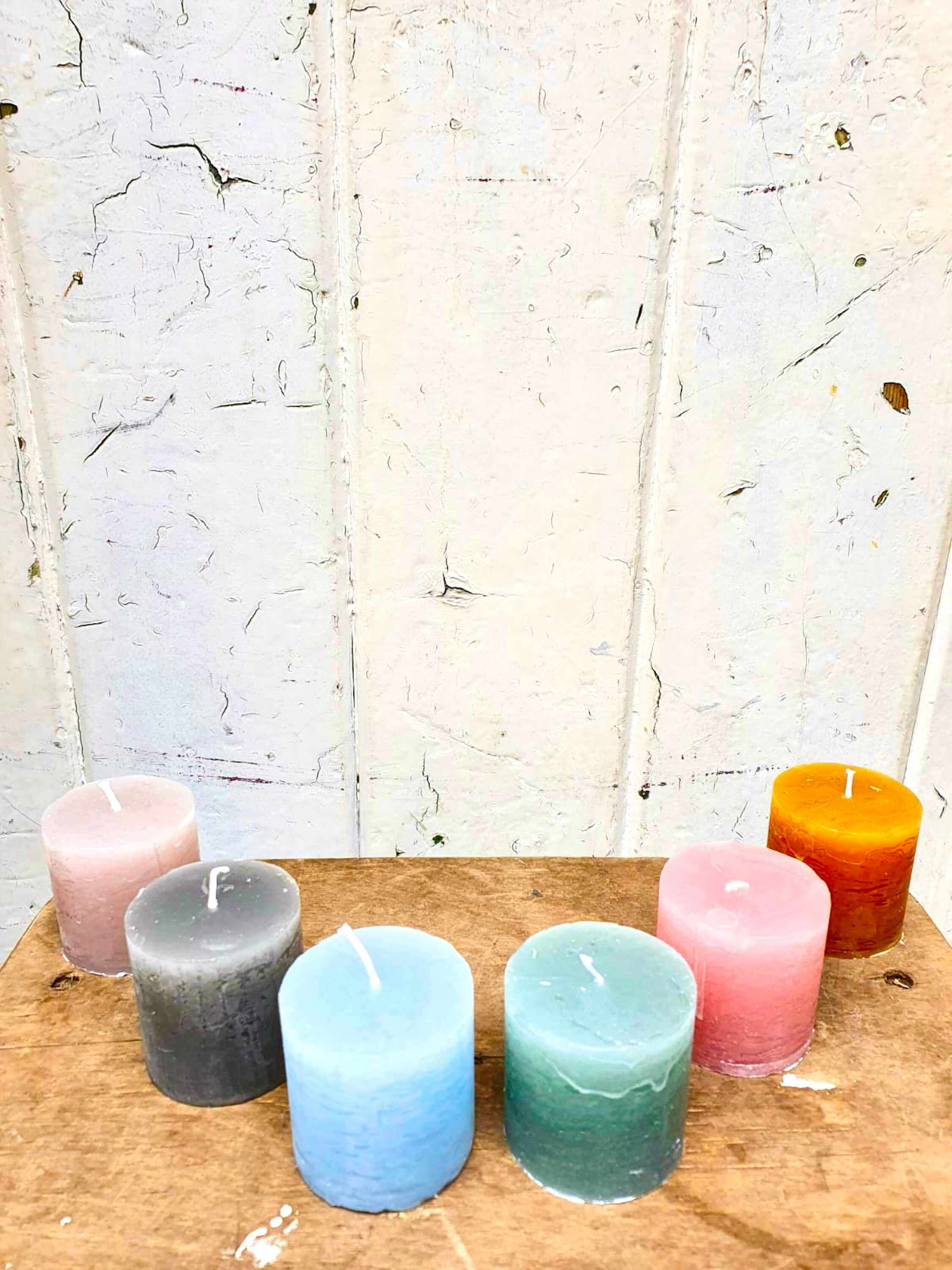 Small soy pillar candle 5cm tall x 4.5cm diameter Etsy