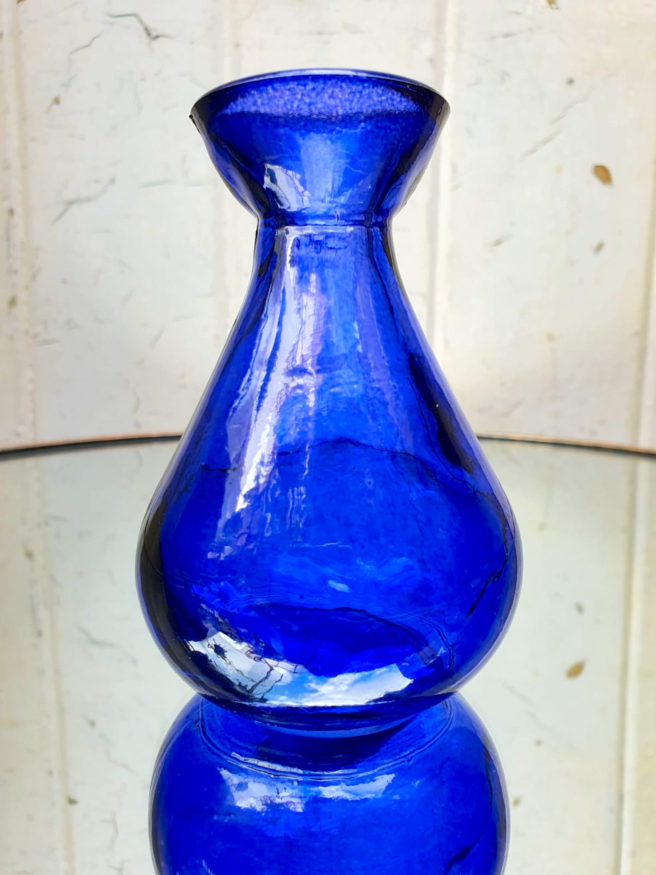Recycled glass bud vases in vibrant coloured glass Etsy