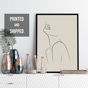 Woman minimalist line art, single line print, minimalist poster, black girl magic art print, female line art, single line drawing