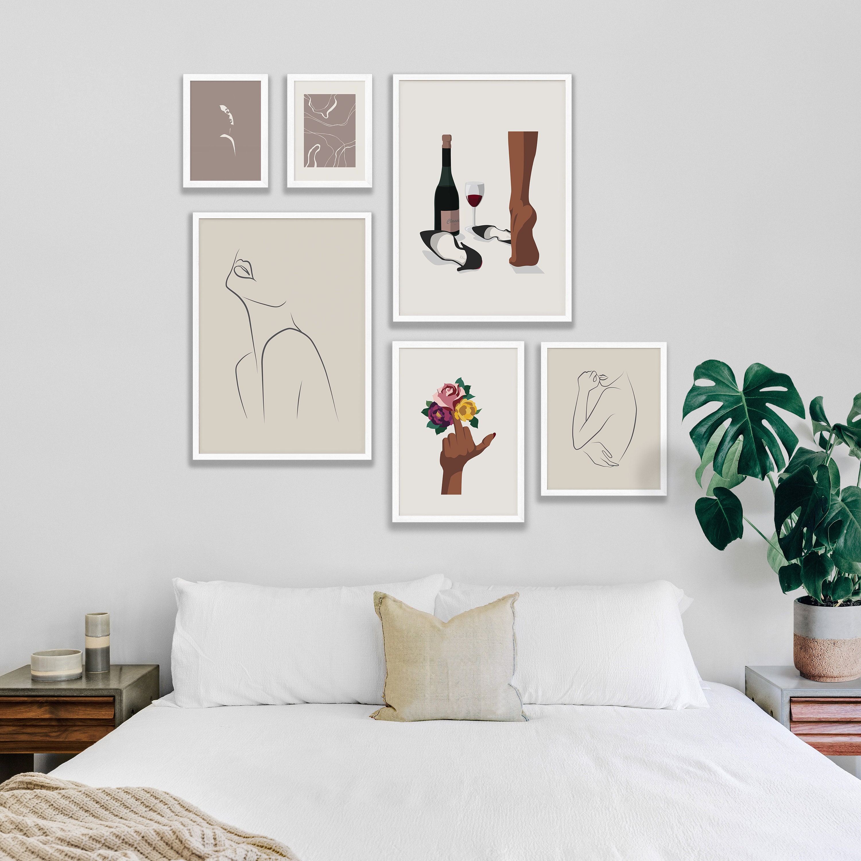Custom gallery wall art set set of 6 prints custom printable Etsy