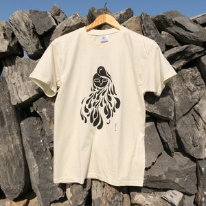 Water Spirit  |  The Celts, hand printed 100% cotton T-shirt  |  Aran Islands | Wild Atlantic Way