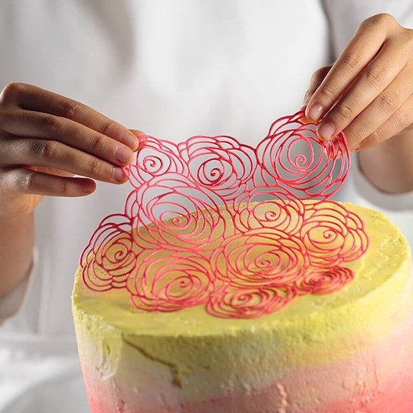Tapis 3D en silicone, moule à fondant floral, glaçage pour gâteaux, tapis de décoration roses