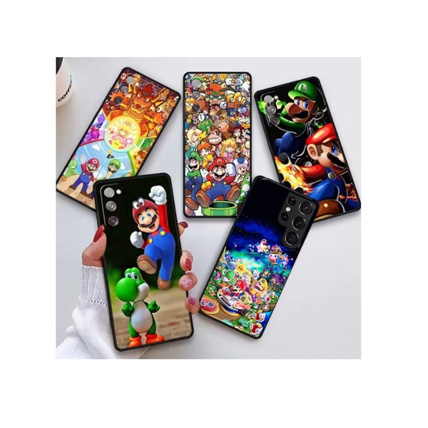 Super Marios Case for Samsung Galaxy S23, S22, S21, S20 ultra plus, Case for Samsung A54, A34, case for galaxy M12.