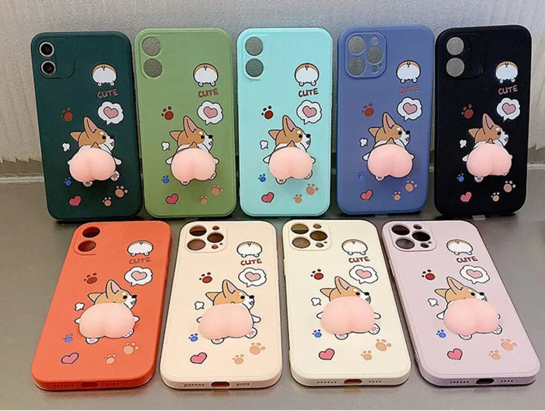 Case for Samsung 3D Cute Butt Stress Ball Phone Case Anxiety