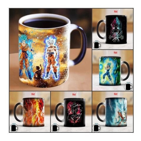 Dragonball-Z Super Saiyan Power Up Heat Changing Coffee Mug - Goku