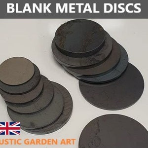 Flat Circle Mild Steel Blank Metal Discs 50mm - 1000mm In Diameter 2mm - 6mm Thick Custom Cut Raw Material Craft Offcut Cutting Service