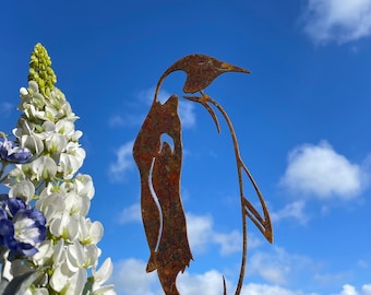 Statue de jardin rustique de 9,25 po de hauteur recyclée en ferraille  recyclée pour petit pingouin -  Canada