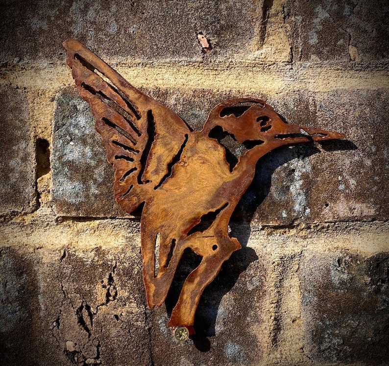 Exterior Rustic Kingfisher Water Bird Garden Wall Art House Etsy