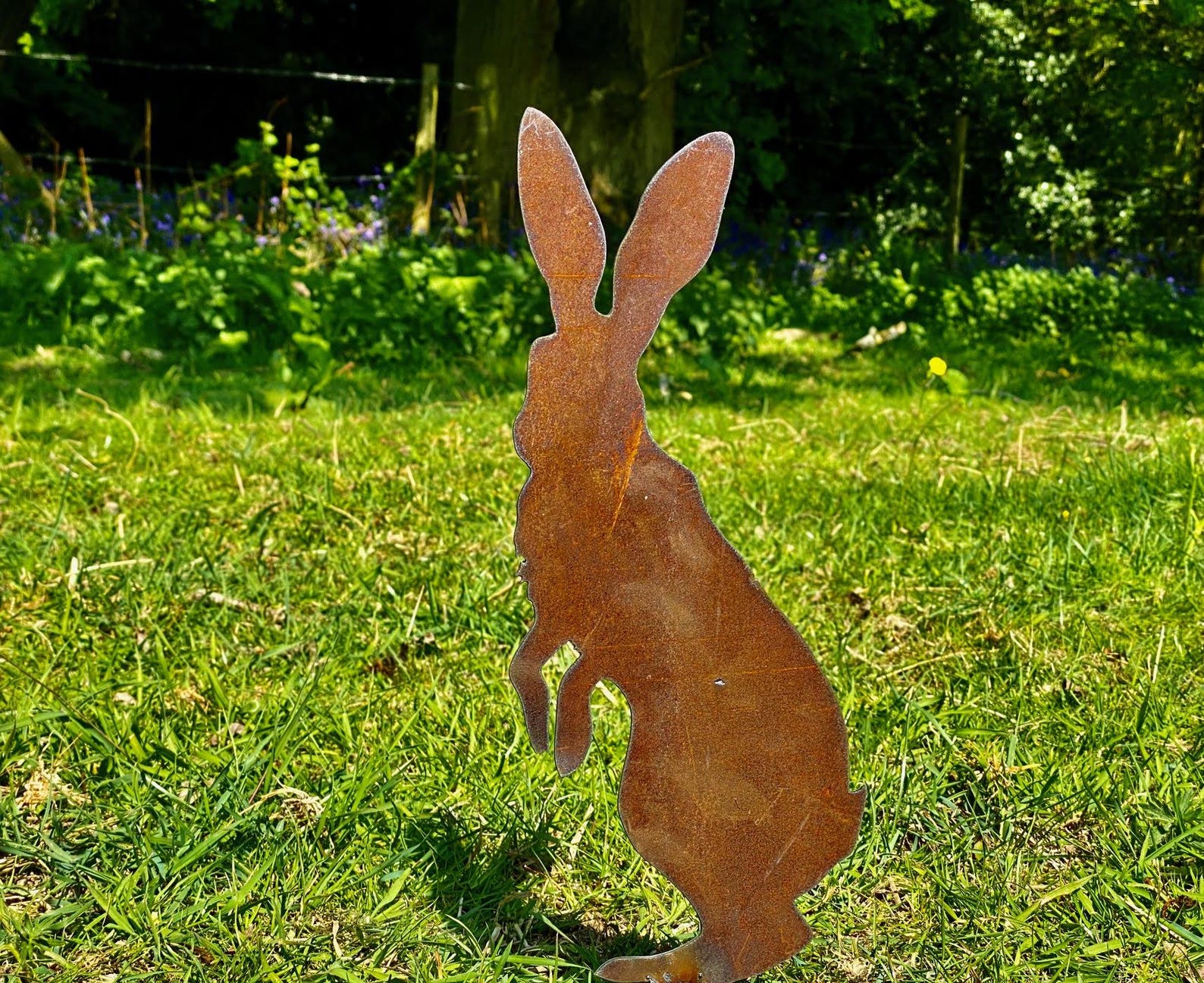 Exterior Peter Rabbit Hare Garden Wall House Gate Sign Hanging Metal ...