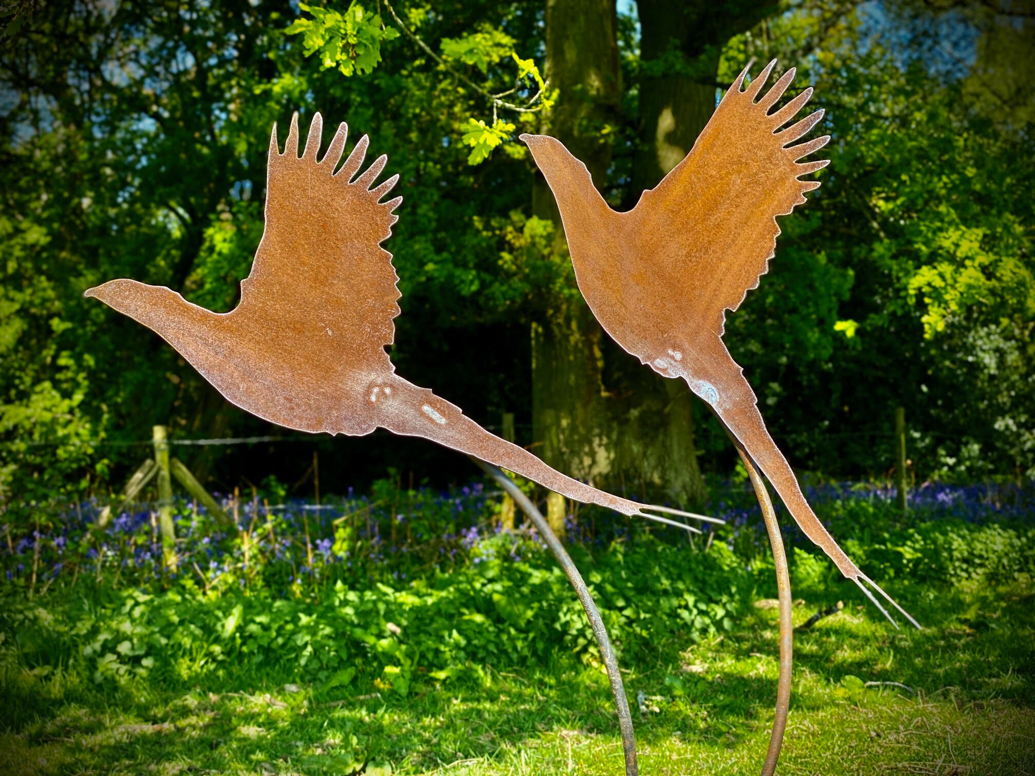 Realizzato a mano da giardino in metallo un Gabbiano Bird Ornamento Rapido e gratuito consegna D10 