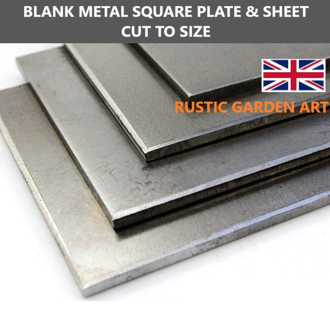 Flat Square Mild Steel Blank Metal Sheet 50mm 1000mm in Diameter 2mm 6mm Thick Custom Cut Raw Material Craft Offcut Cutting Service Etsy