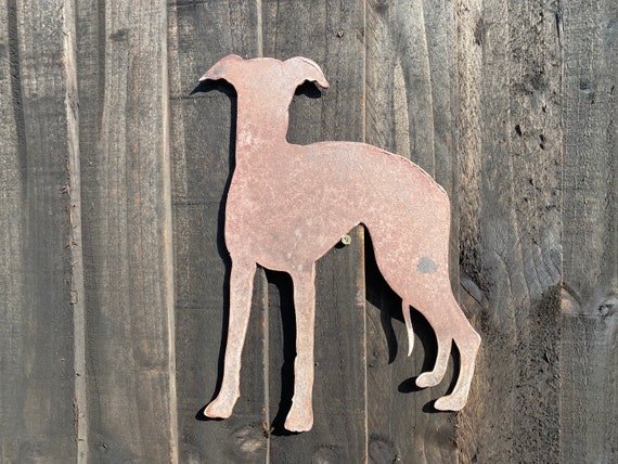 Large Exterior Rustic Rusty Whippet Greyhound Lurcher Dog - Collie Sheepdog Rusty Metal Dog Garden Art Large Exterior Rustic Rusty Whippet Greyhound Lurcher Dog - Collie Sheepdog Rusty Metal Dog Garden Art