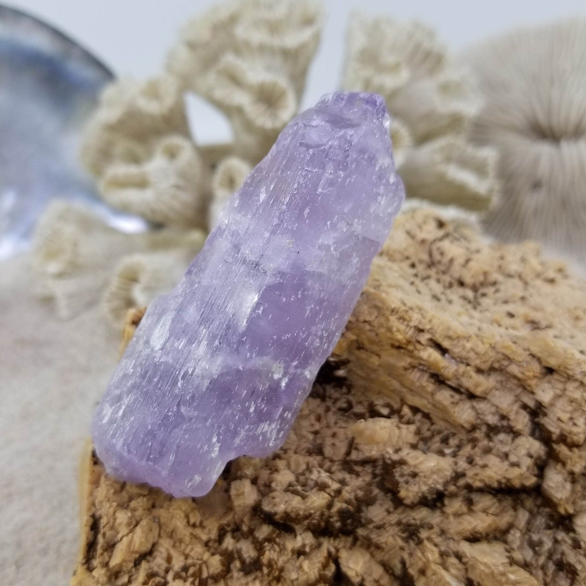 Très Belle Kunzite Rose, Véritable Pierre Naturelle Semi Précieuse, Minéral Brut Rare, Origine Pakis