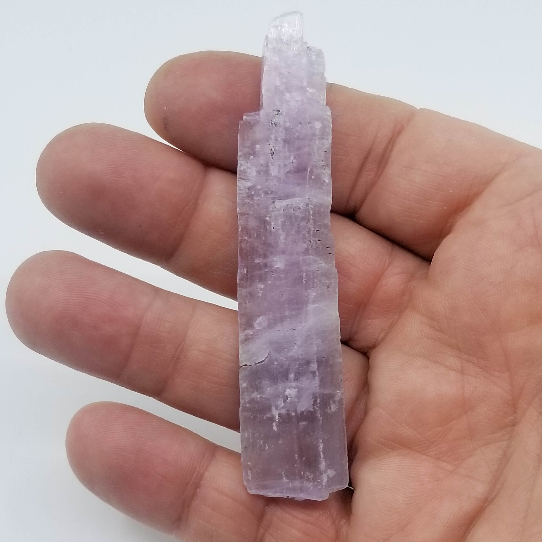 Cristal de Kunzite Rose, Véritable Cristal en Pierre Naturelle Semi Précieuse, Brute, Origine Pakist