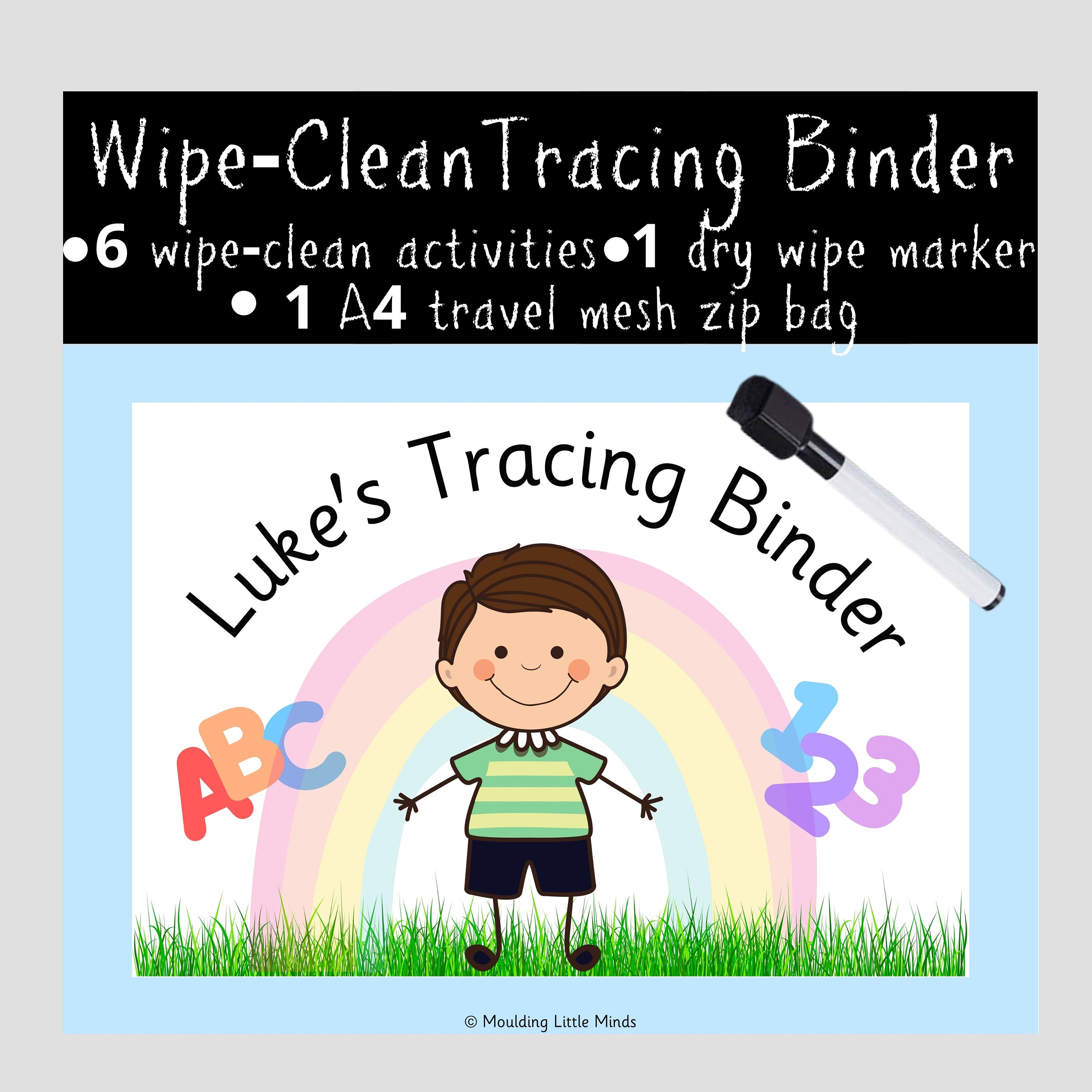 Personalised Tracing Book Handwriting Practice Preschool | Etsy