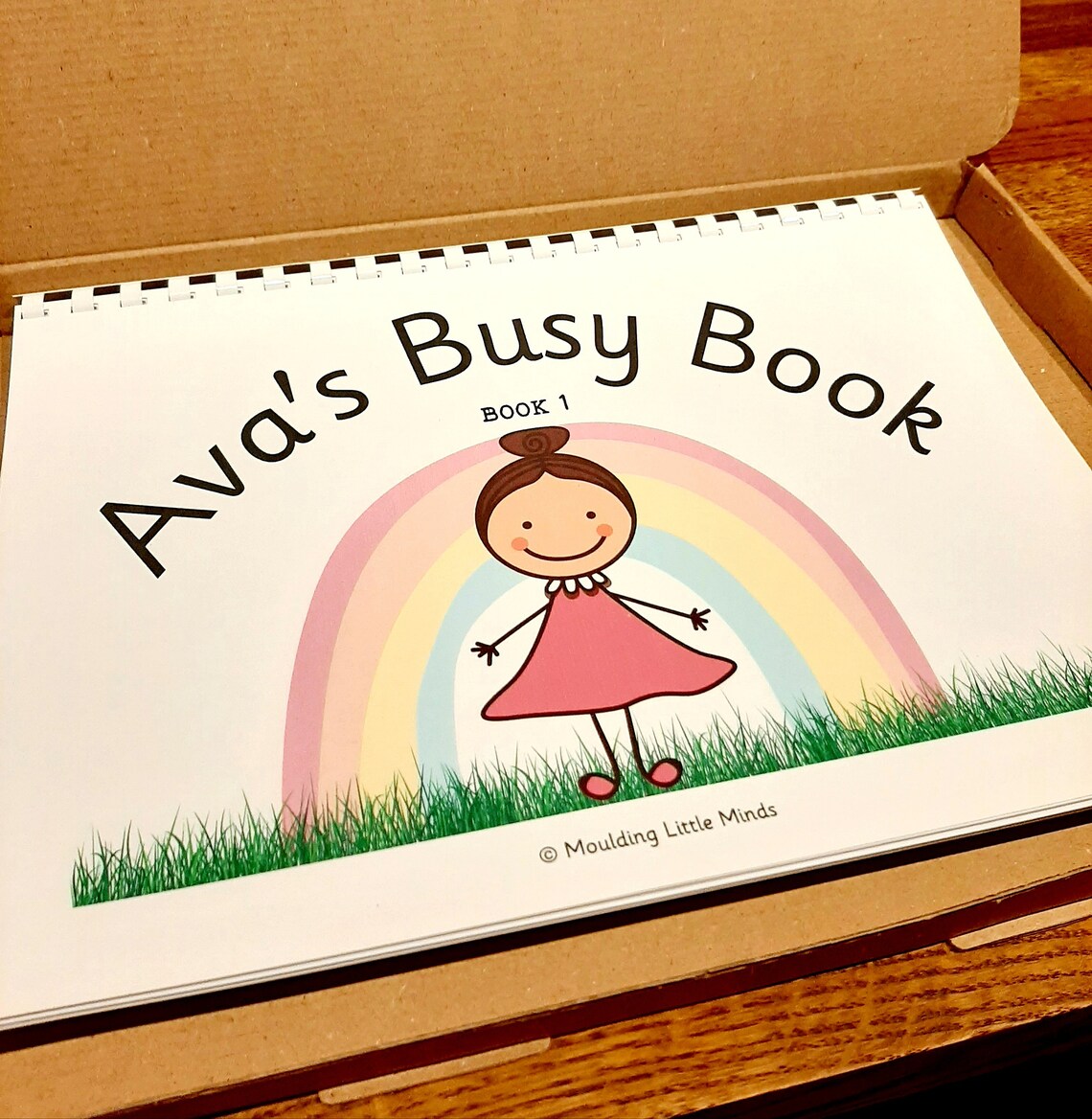 Cover Page Only Personalised Busy Binder Preschool Busy Etsy