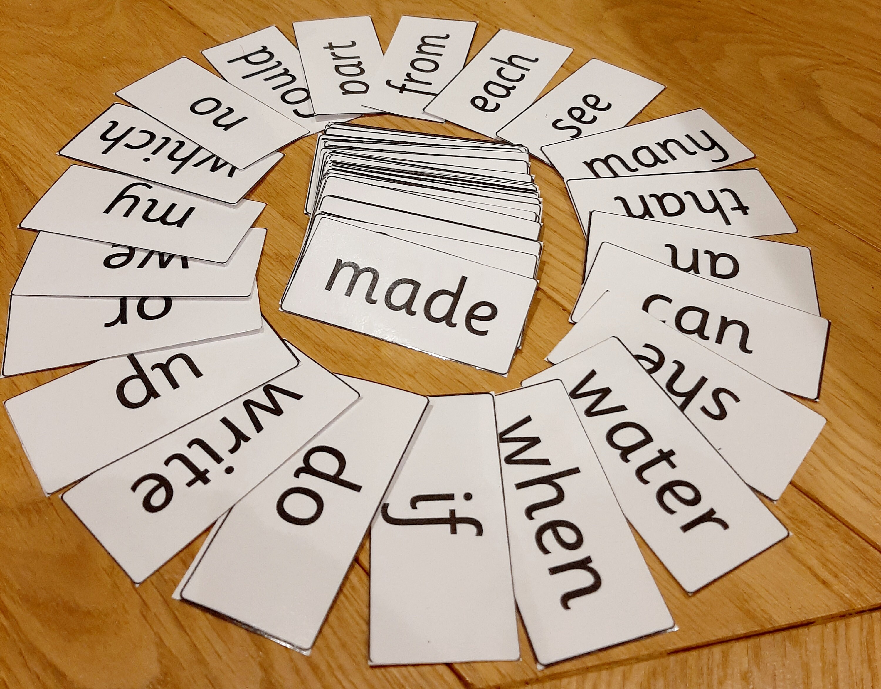 100 Sight Word Flashcards Reception Words Word Recognition Etsy