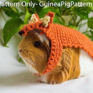 Crochet Fox Costume Pattern Guinea Pig Small Animal Digital Download Jumper DIGITAL ONLY