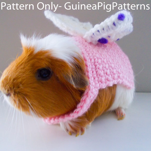 Guinea Pig Crochet Fairy Costume Pattern Digital Download and Tutorial Jumper DIGITAL ONLY