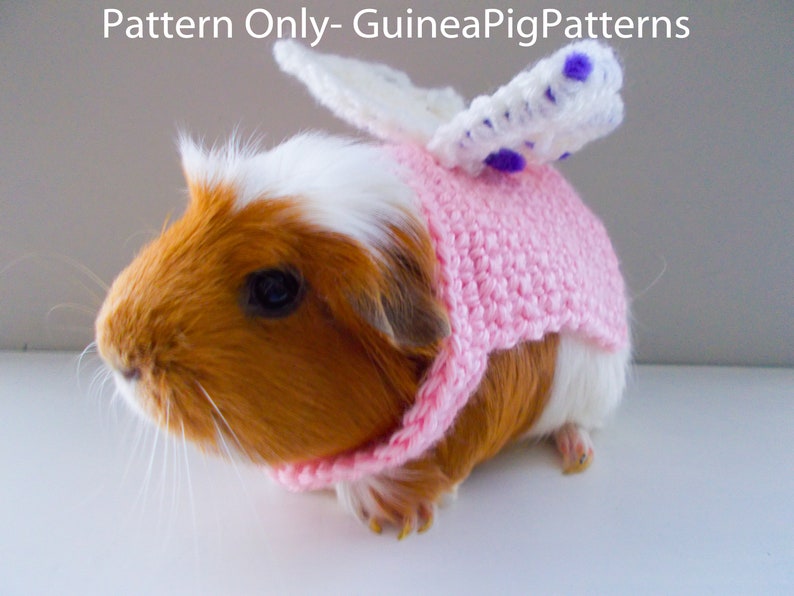 Guinea Pig Crochet Fairy Costume Pattern Digital Download and image 0