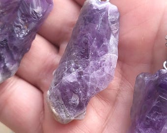 Amethyst Anxiety Relief Necklace – Calming Crystal Pendant, Healing Stone Jewelry, Spiritual Gift for Her