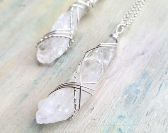 Satyaloka Azeztulite Quartz Pendant in Sterling Silver – High Vibration Crystal Necklace