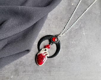 4 Colliers Ras Du Cou Goutte De Sang Pour Halloween - Rouge Vif, Plastique, Accessoire Déguisement - 3