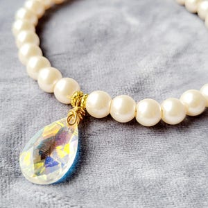 Pearl Cat Collar: Suncatcher Crystal, Stylish Kitten Collar