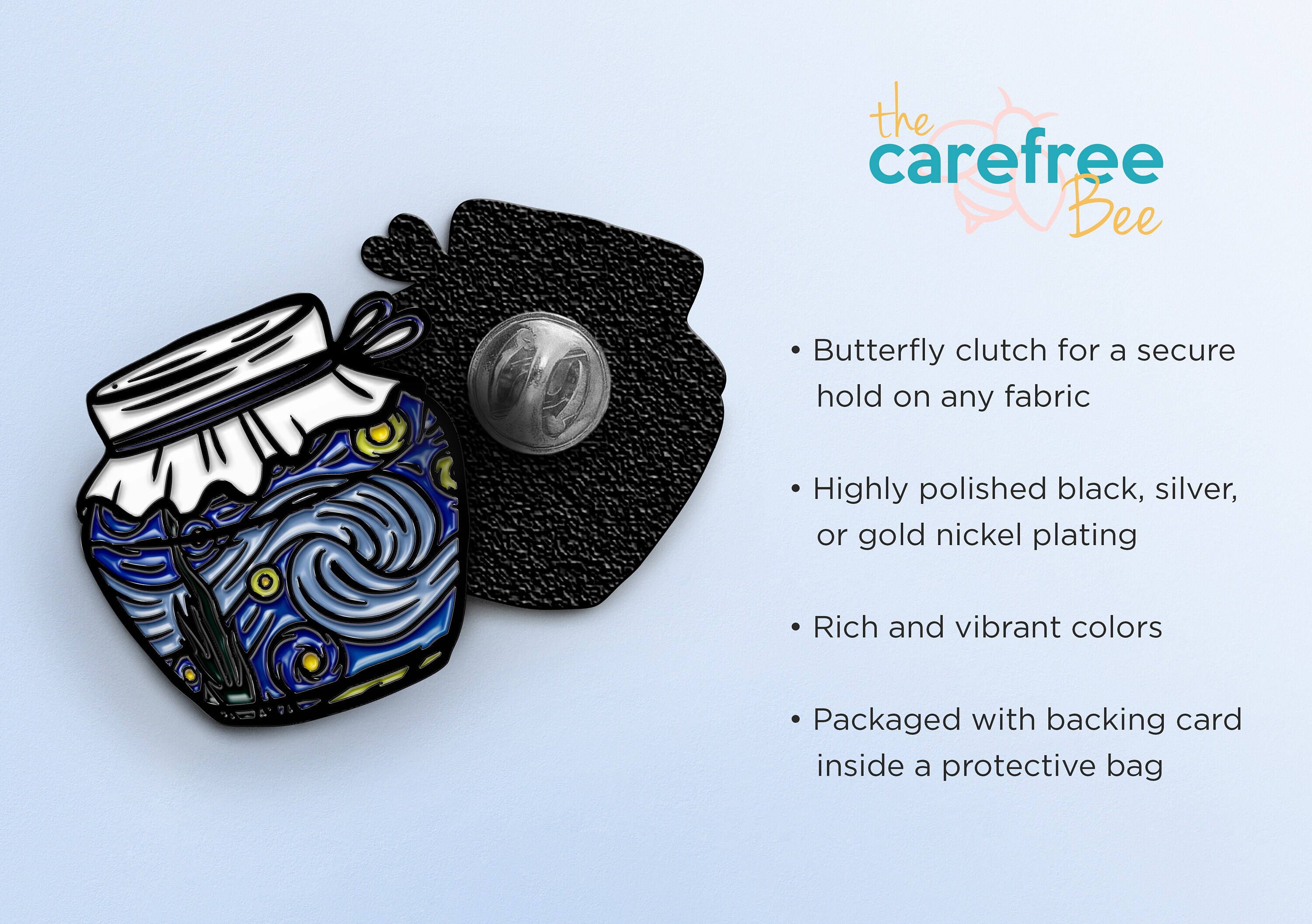 The Carefree Bee - 7 Meme Enamel Pins for Backpacks Indonesia