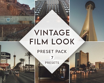 7 Vintage Film Camera Presets for Lightroom - Kodak Inspired DESKTOP & MOBILE Presets - Kodak Gold Presets for Instagram Film Retro Effect