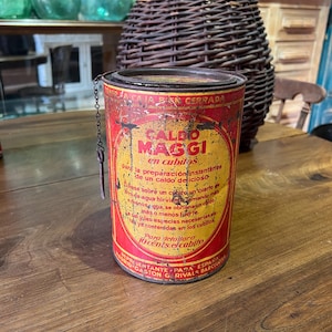 Old can of 500 MAGGI cubes