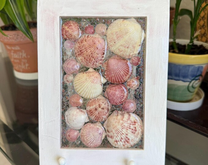 Seashell Resin Art Frame / 5.25