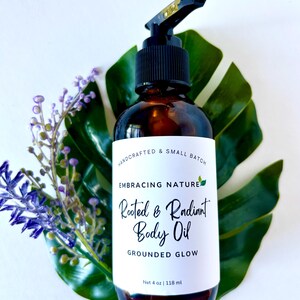 Rooted & Radiant Body Oil | Nourishing Botanical Blend | For Aging, Crepey, or Dry Skin | Embracing Nature
