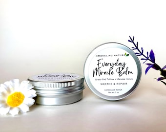 Everyday Miracle Balm | Grass-fed Tallow, Manuka Honey Salve