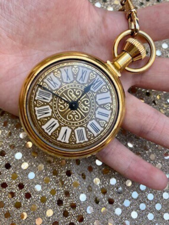 Reloj de bolsillo y cadena Vintage - Etsy México