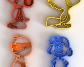 Charlie Brown & The Peanuts Cookie Cutters // Cut out Tools // Fondant