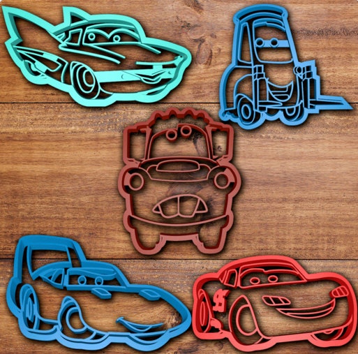 Terrific Lightning McQueen and Tow Mater Cookies - Between The