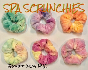 Plüsch-Spa-Scrunchies, elastische Mikrofaser-Scrunchies, Mode, Spa-Entspannung, Haar-Scrunchies für Make-up und Gesichtswäsche