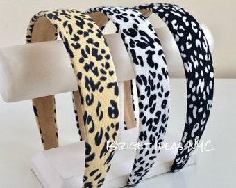 Leopard/Cheetah Print Headband, Spotted Headband, Animal Print Headband, Boho, Fashion Hair Band, Womens Girls Headband, Hair Accessories