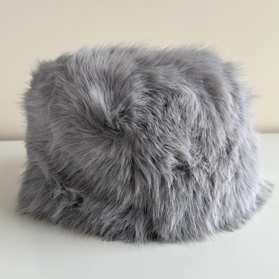 Fluffy Fuzzy Luxury Faux Fur Vegan Hat, Russian Style Fur  display picture 1