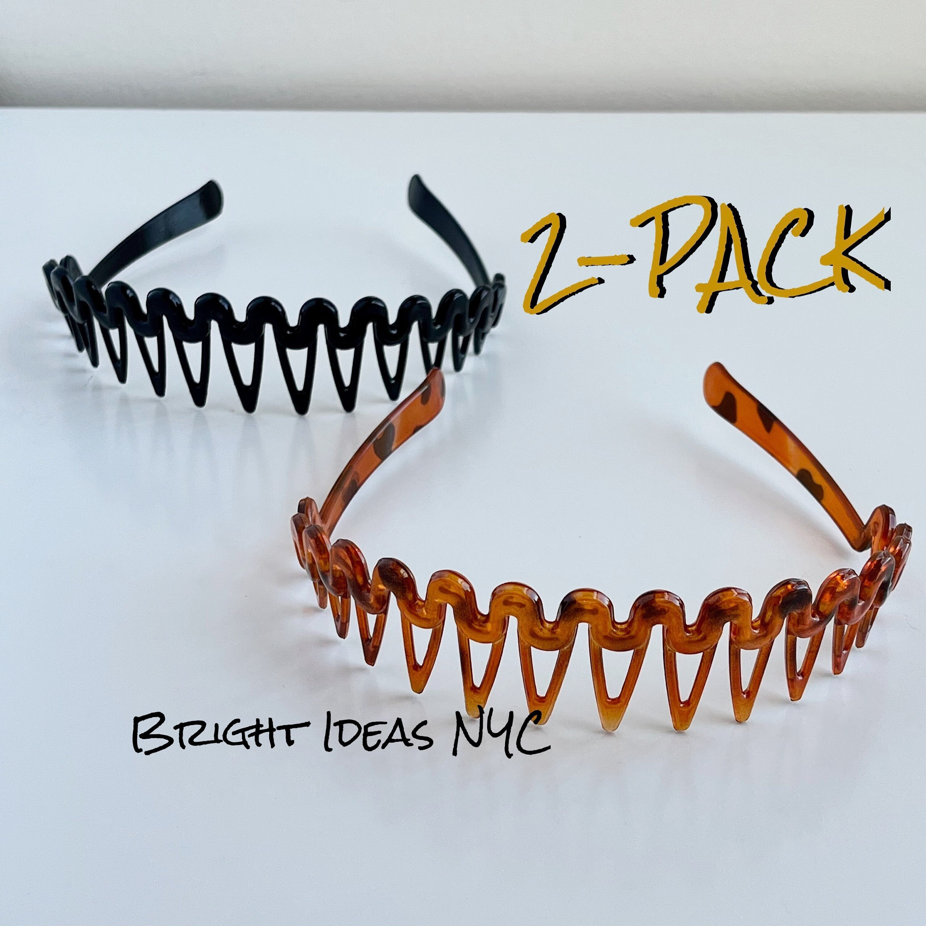  6 Colors Zigzag Shark Tooth Hair Comb Headbands