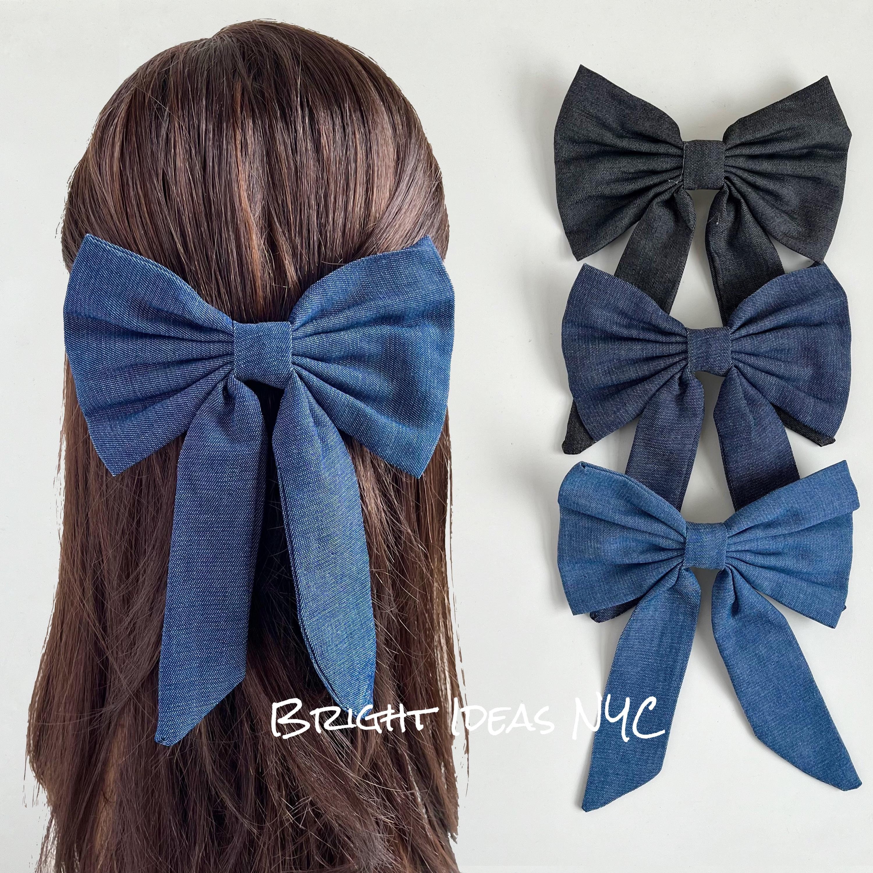 Vintage Dark Romantic Tulle Bow Barrette Made in France Glass Stone il_fullxfull.6673440808_t9b6.jpg main image 2