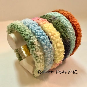 Tie Dye Faux Sherpa Teddy Stirnband, Haarband, Gemütliches Sherpa Stirnband, Tie Dye Stirnband, Teddy Stirnband, Weihnachten, Weihnachtsgeschenk