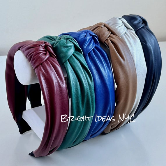 Soft Leather Top Knot Headband Soft Leather Top Knot Headband