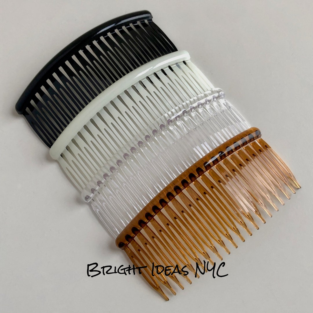 4 Piece Set Neutral Color Hair Combs 4, Side Hair Comb, Hair Comb