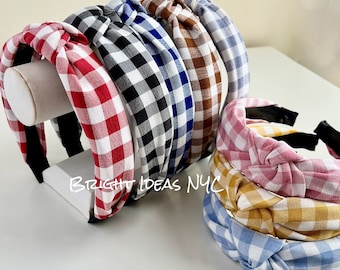 ★EMIS★ GINGHAM CHECK HAIRBAND GINGHAM CHECK HAIRBAND - EMIS