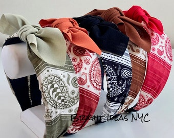 Too Italy Fascia Bandana Per Capelli bandane boho singole donne e ragazze fasc Too Italy Fascia Bandana Per Capelli bandane boho singole donne e ragazze fasc